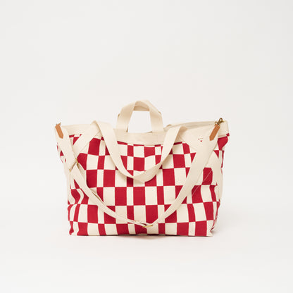 Karibu Tote - XLarge - Cherry Checker