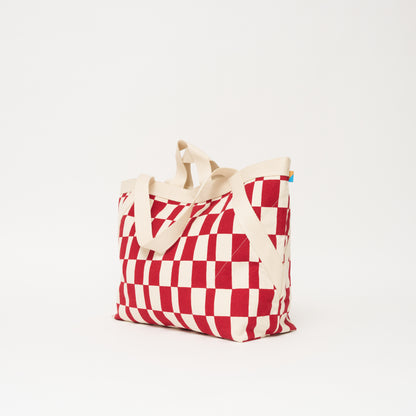 Karibu Tote - XLarge - Cherry Checker