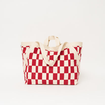 Karibu Tote - XLarge - Cherry Checker