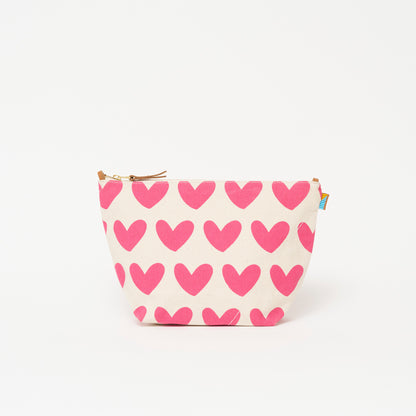 XLarge Convertible Pouch - Lots of Love Pink