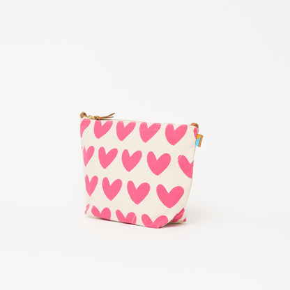 XLarge Convertible Pouch - Lots of Love Pink