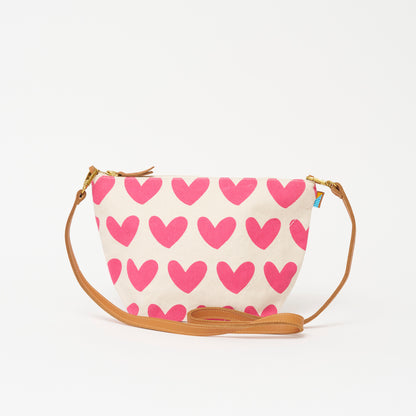 XLarge Convertible Pouch - Lots of Love Pink