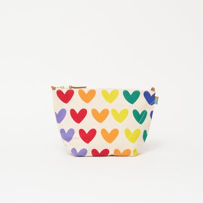 XLarge Convertible Pouch - Lots of Love Rainbow