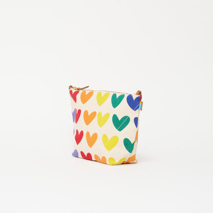 XLarge Convertible Pouch - Lots of Love Rainbow