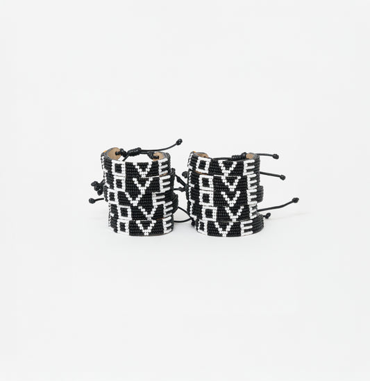 LOVE Bracelet Bundle - Black/White