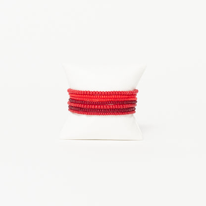 Elastic Bracelet Pack - Red Mix