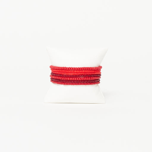 Elastic Bracelet Pack - Red Mix