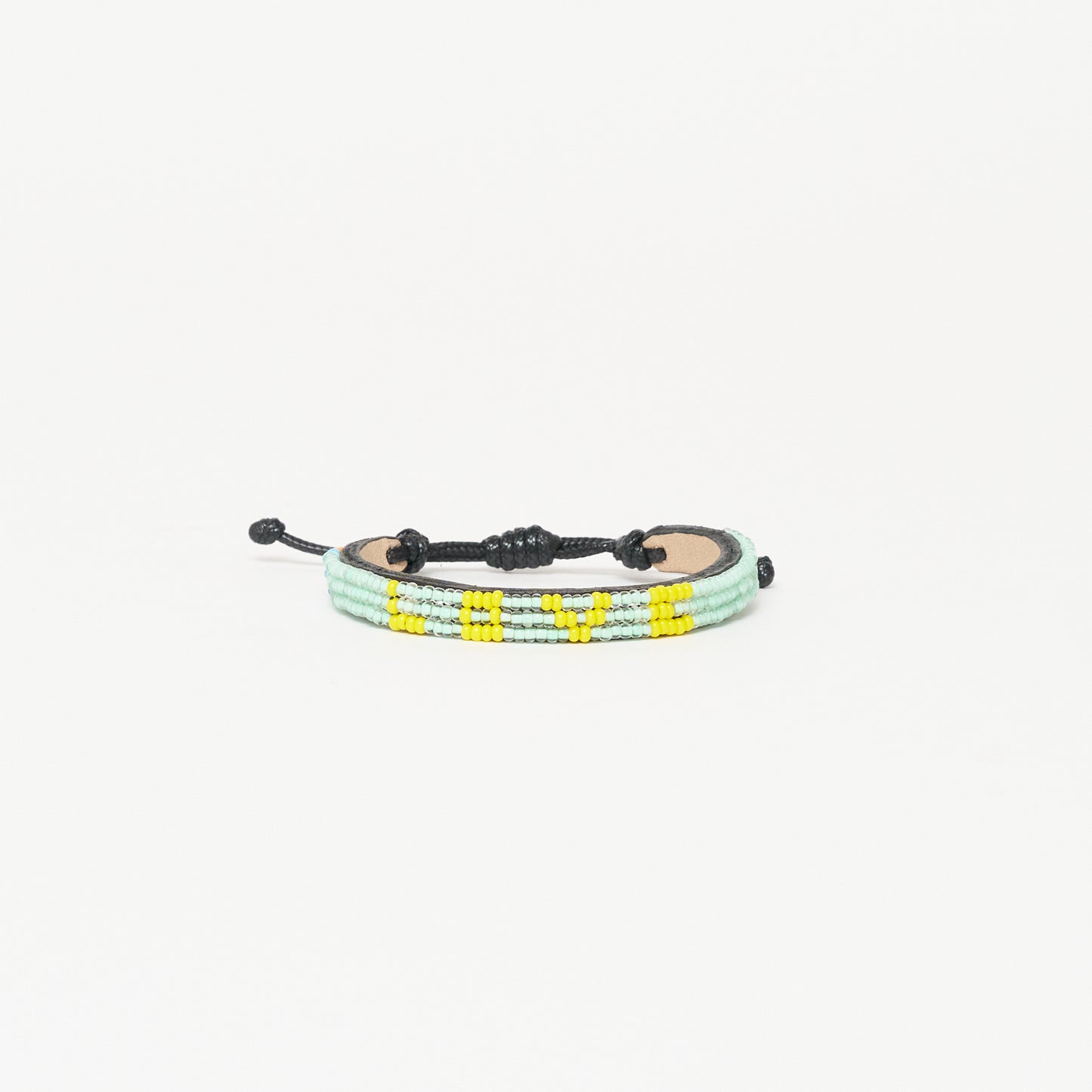 Skinny LOVE Bracelet - Mint Green/Yellow