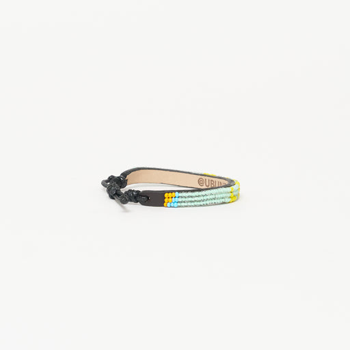 Skinny LOVE Bracelet - Mint Green/Yellow lifestyle image