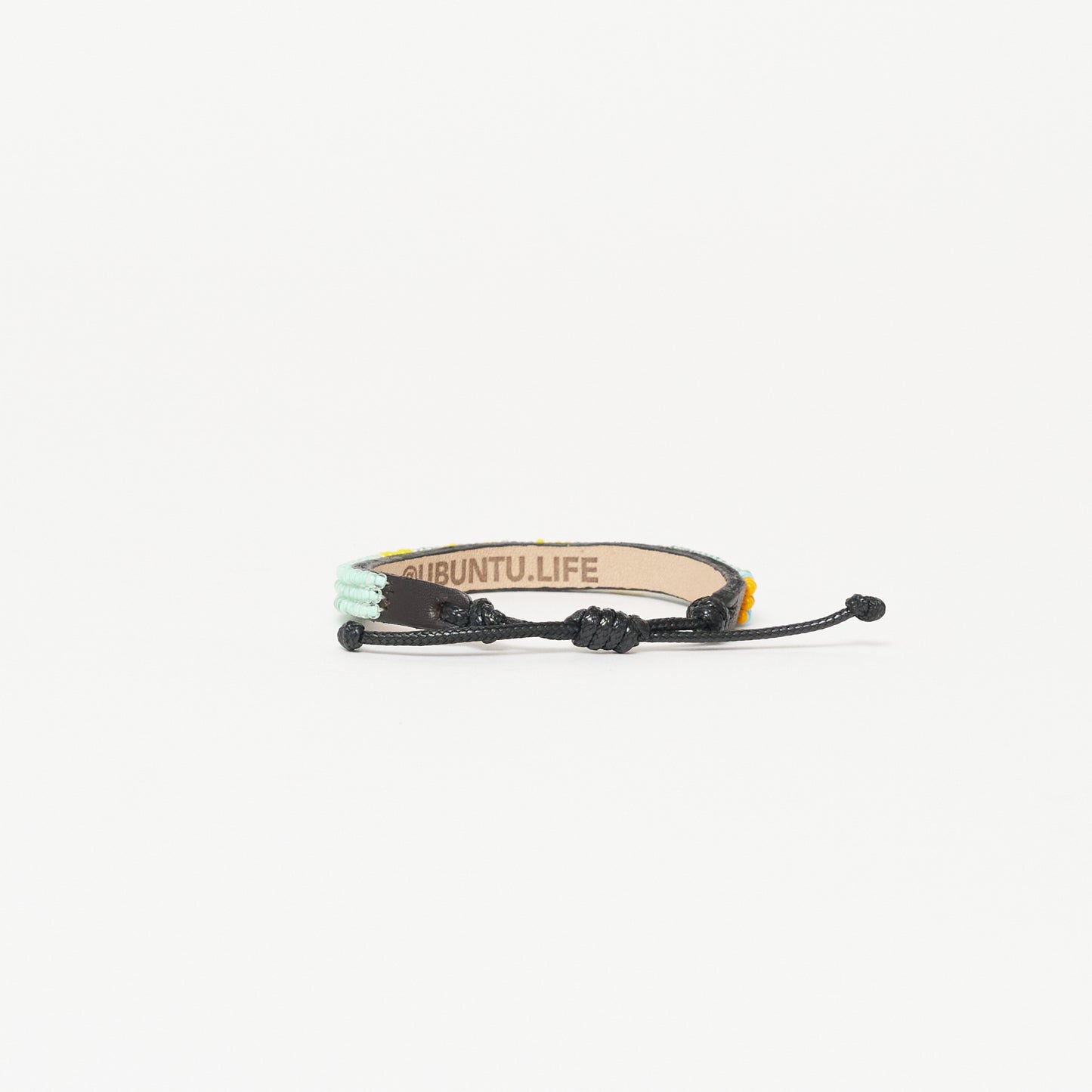 Skinny LOVE Bracelet - Mint Green/Yellow