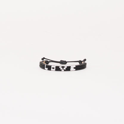 Skinny LOVE Bracelet - Black/White