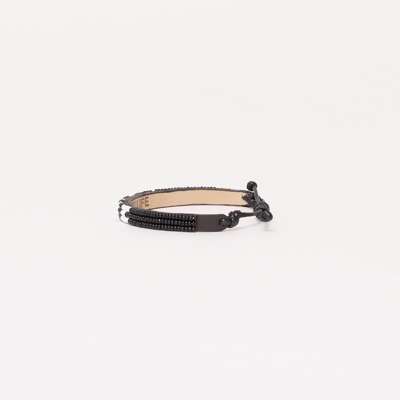 Skinny LOVE Bracelet - Black/White