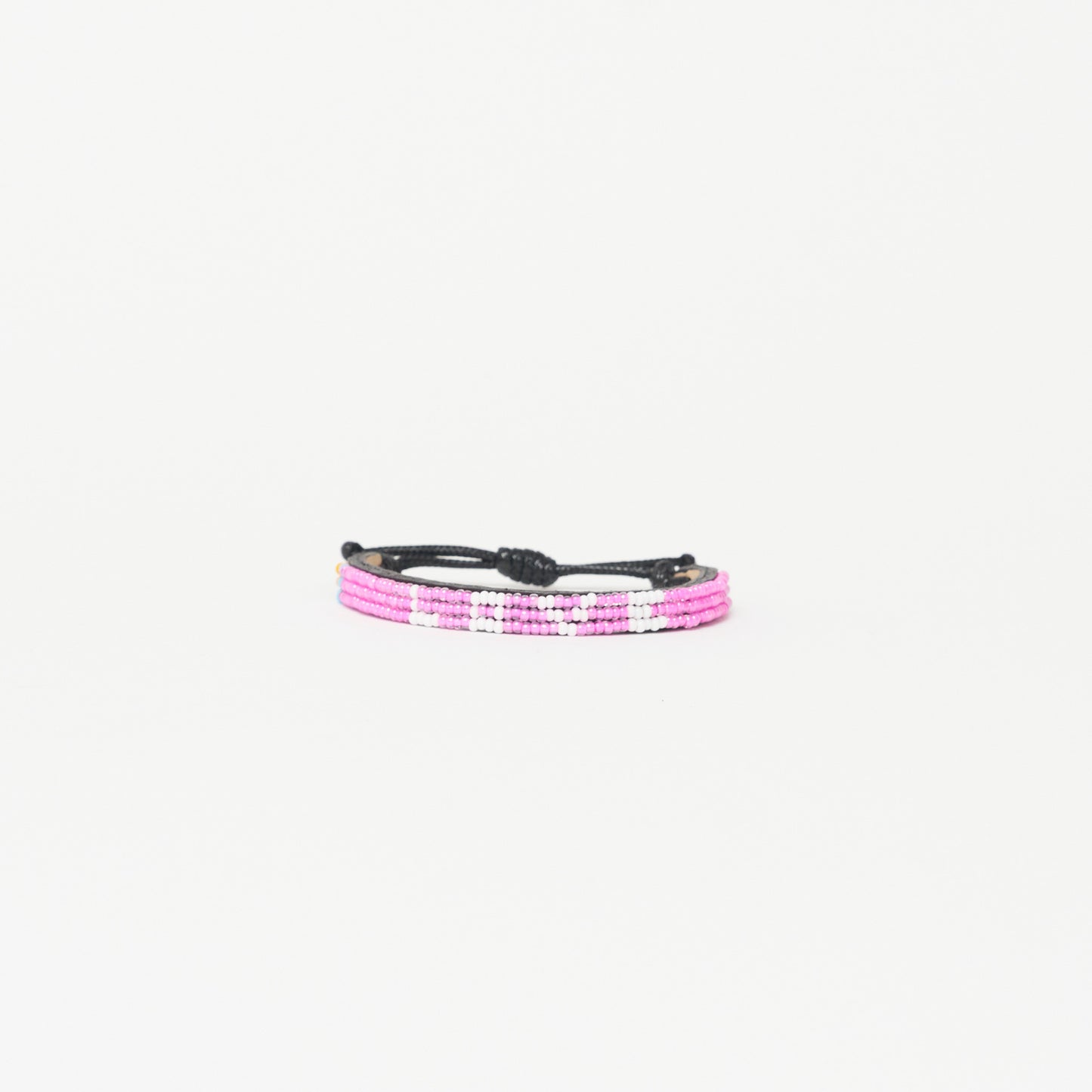 Skinny LOVE Bracelet - Bubblegum/White