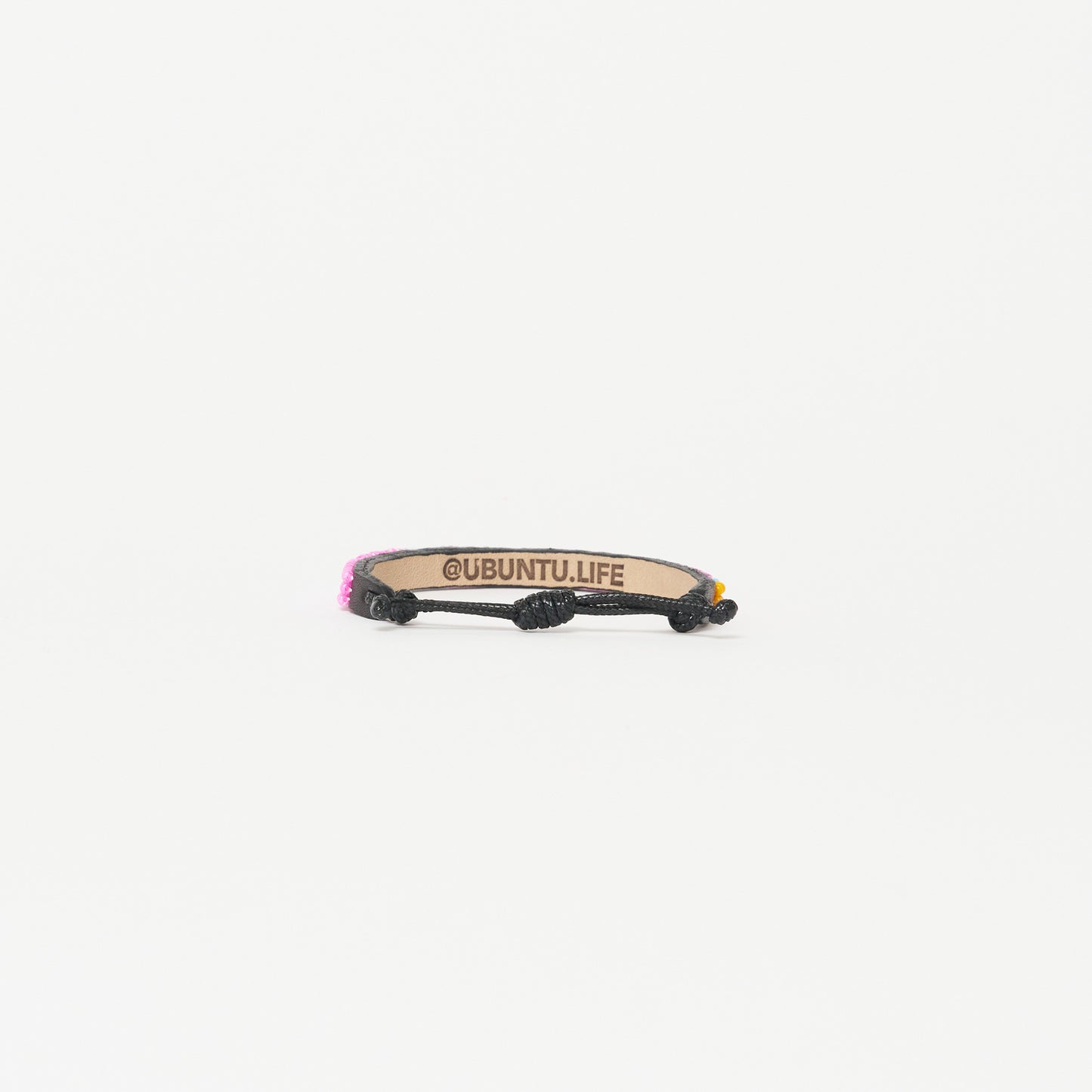 Skinny LOVE Bracelet - Bubblegum/White