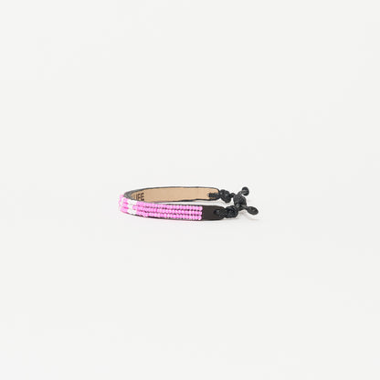 Skinny LOVE Bracelet - Bubblegum/White