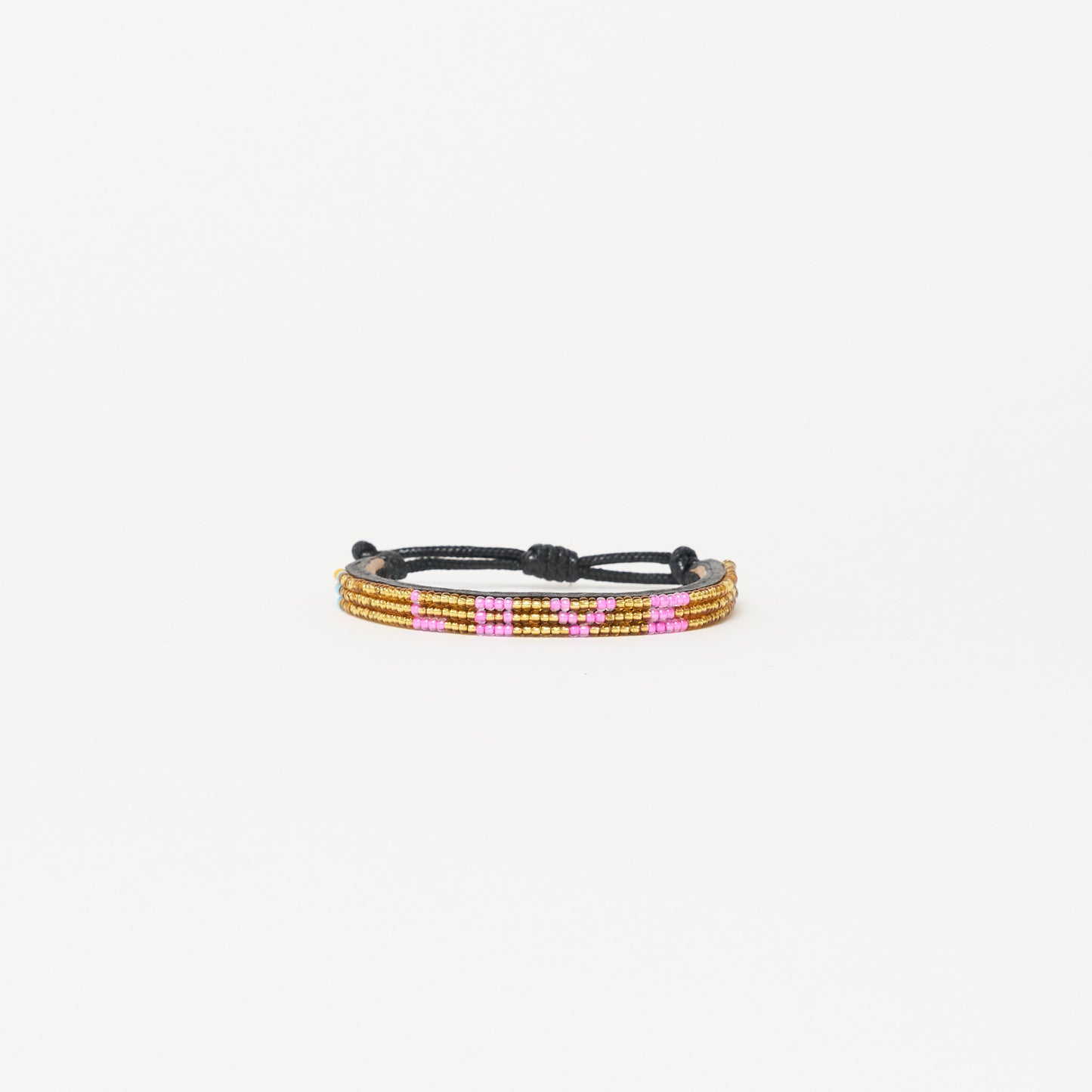 Skinny LOVE Bracelet - Gold/Bubblegum