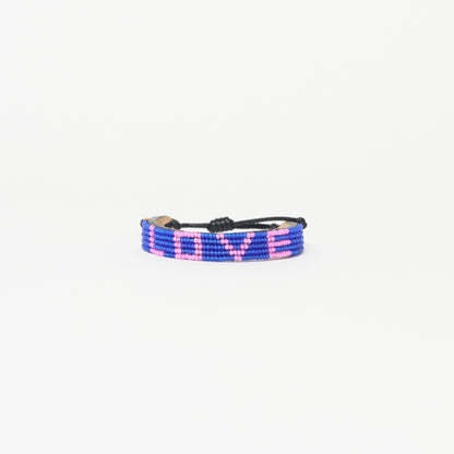 LOVE Bracelet - Matte Blue/Bubblegum