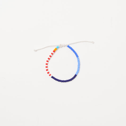 Single Strand Bracelet - Blue/Red