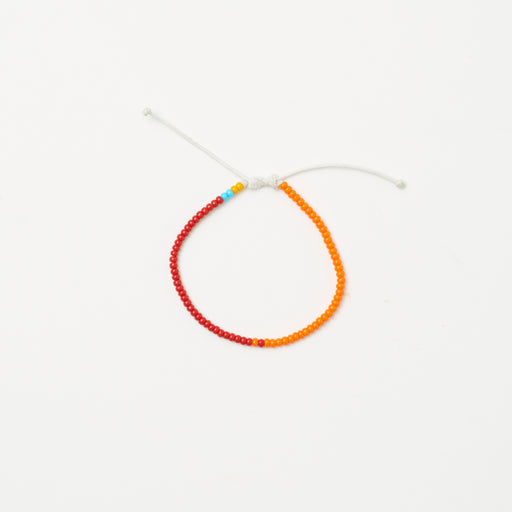 Single Strand Bracelet - Red/Orange