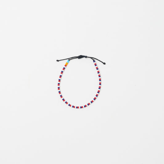 Single Strand Bracelet - Red/White/Blue