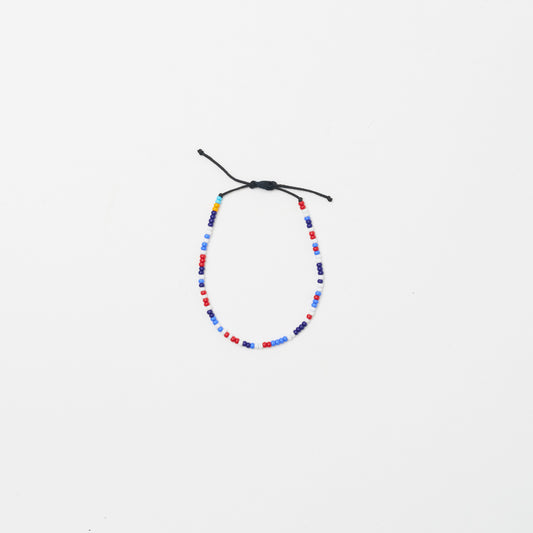 Single Strand Bracelet -  Blue Multi