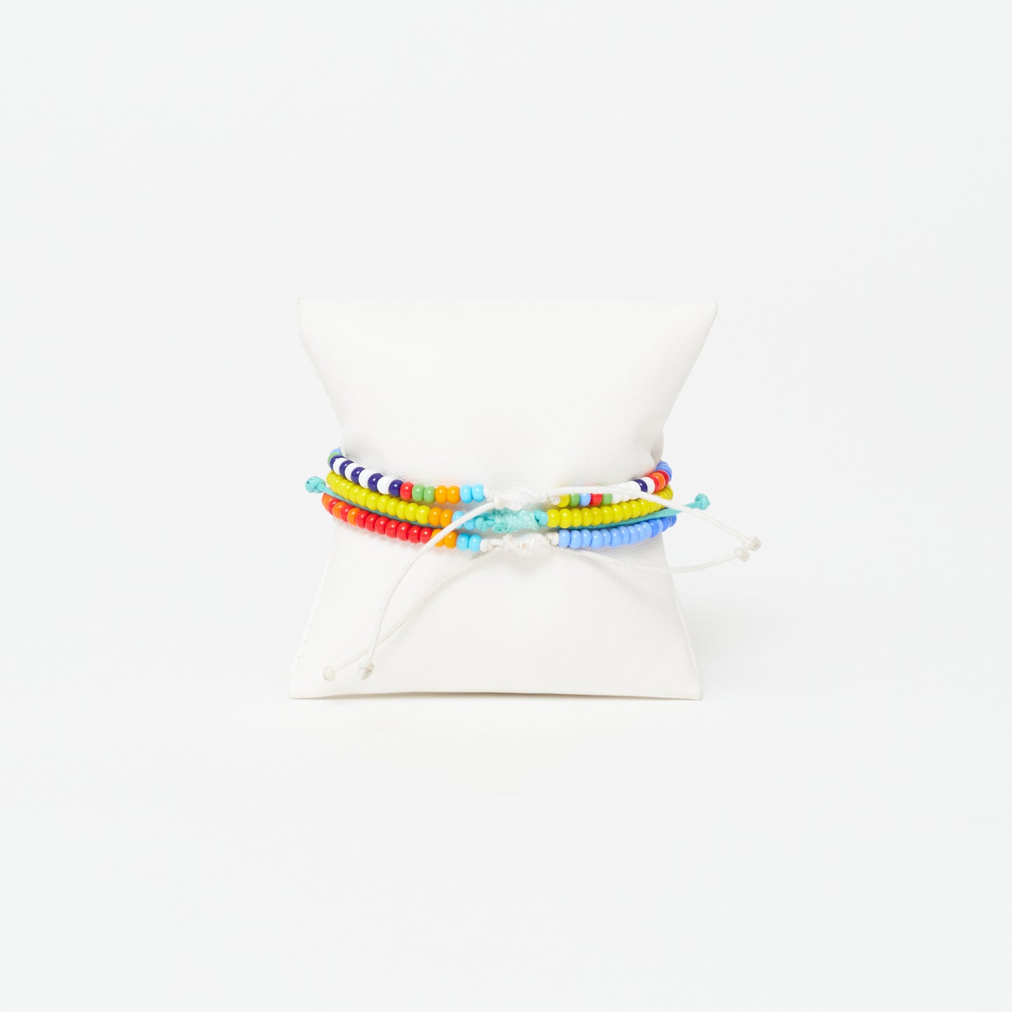 Single Strand Bracelet  3-Pack - Rainbow