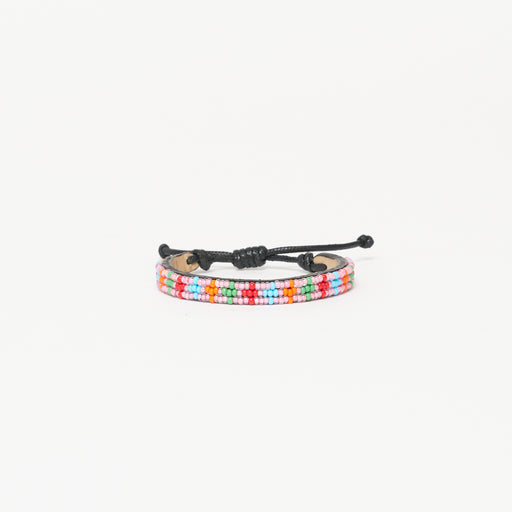 Skinny Msalaba Bracelet - Pearly Pink Multi