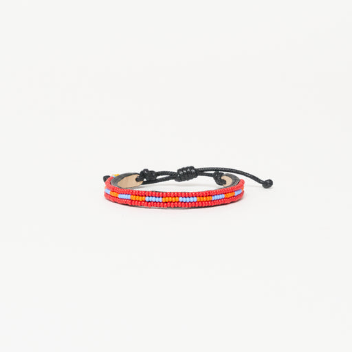 Skinny Nija Bracelet - Red/Bllue Multi