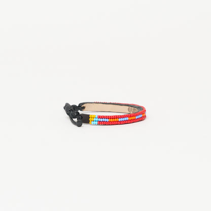 Skinny Nija Bracelet - Red/Blue Multi