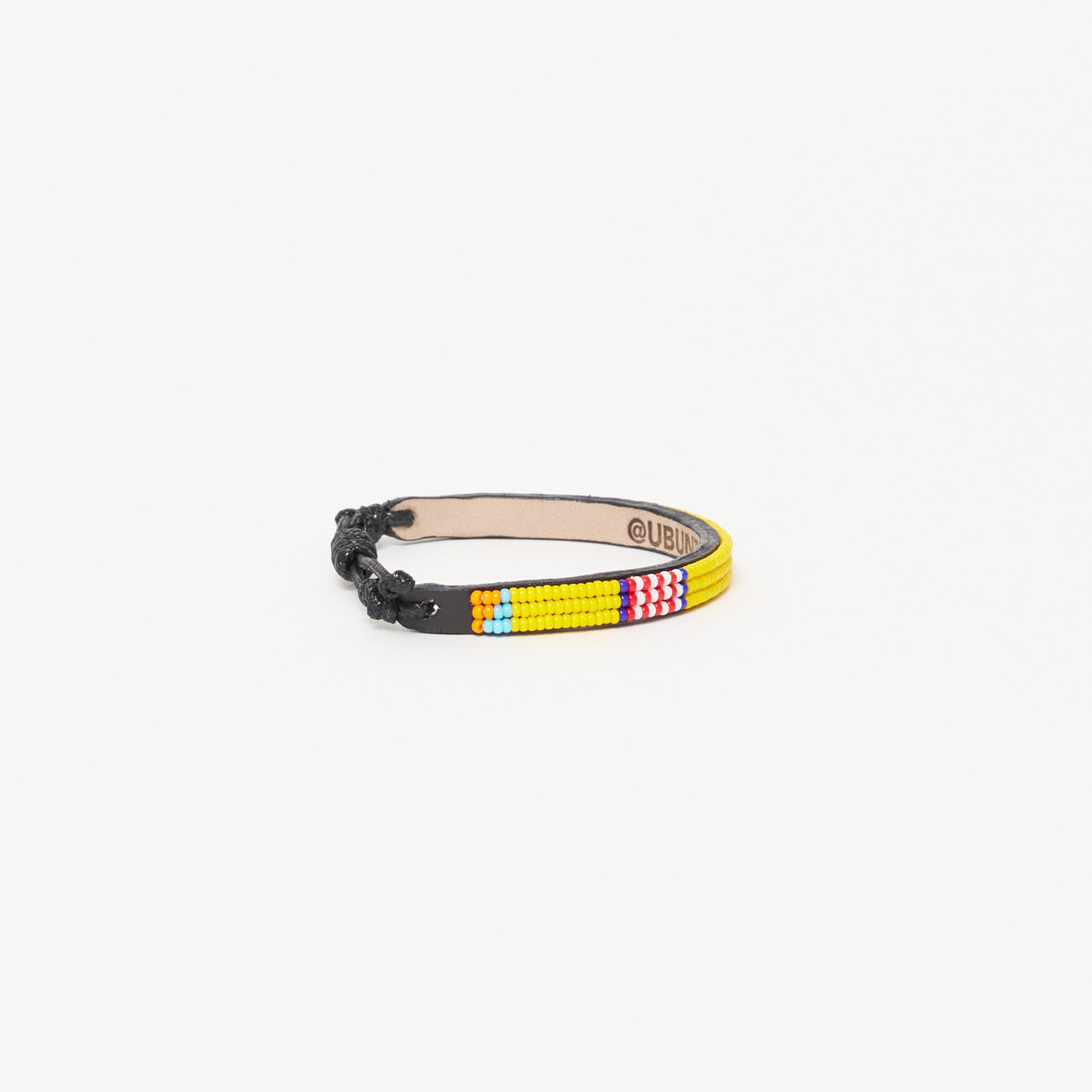 FINAL SALE: Skinny Stripe Bracelet - Yellow/Red/White