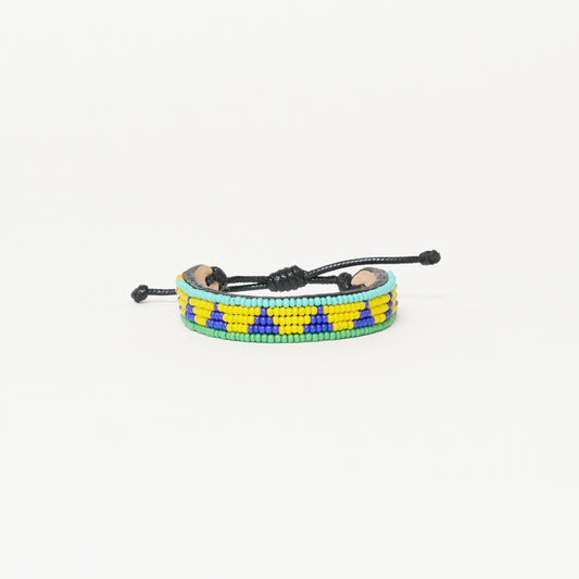 Piramidi Bracelet - Yellow/Blue Multi