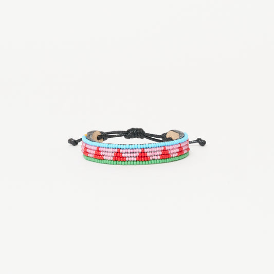 Piramidi Bracelet - Pink/Red Multi