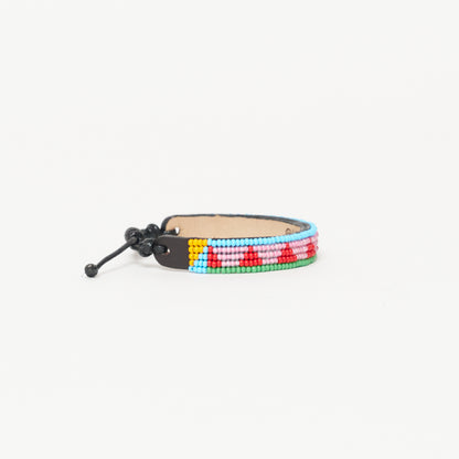 Piramidi Bracelet - Pink/Red Multi