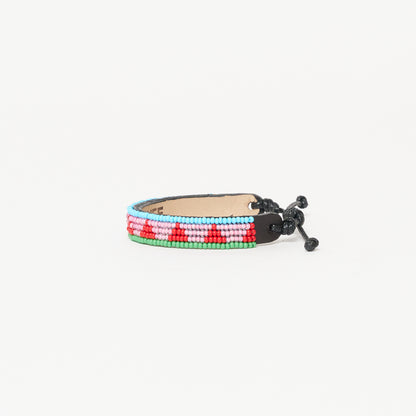 Piramidi Bracelet - Pink/Red Multi