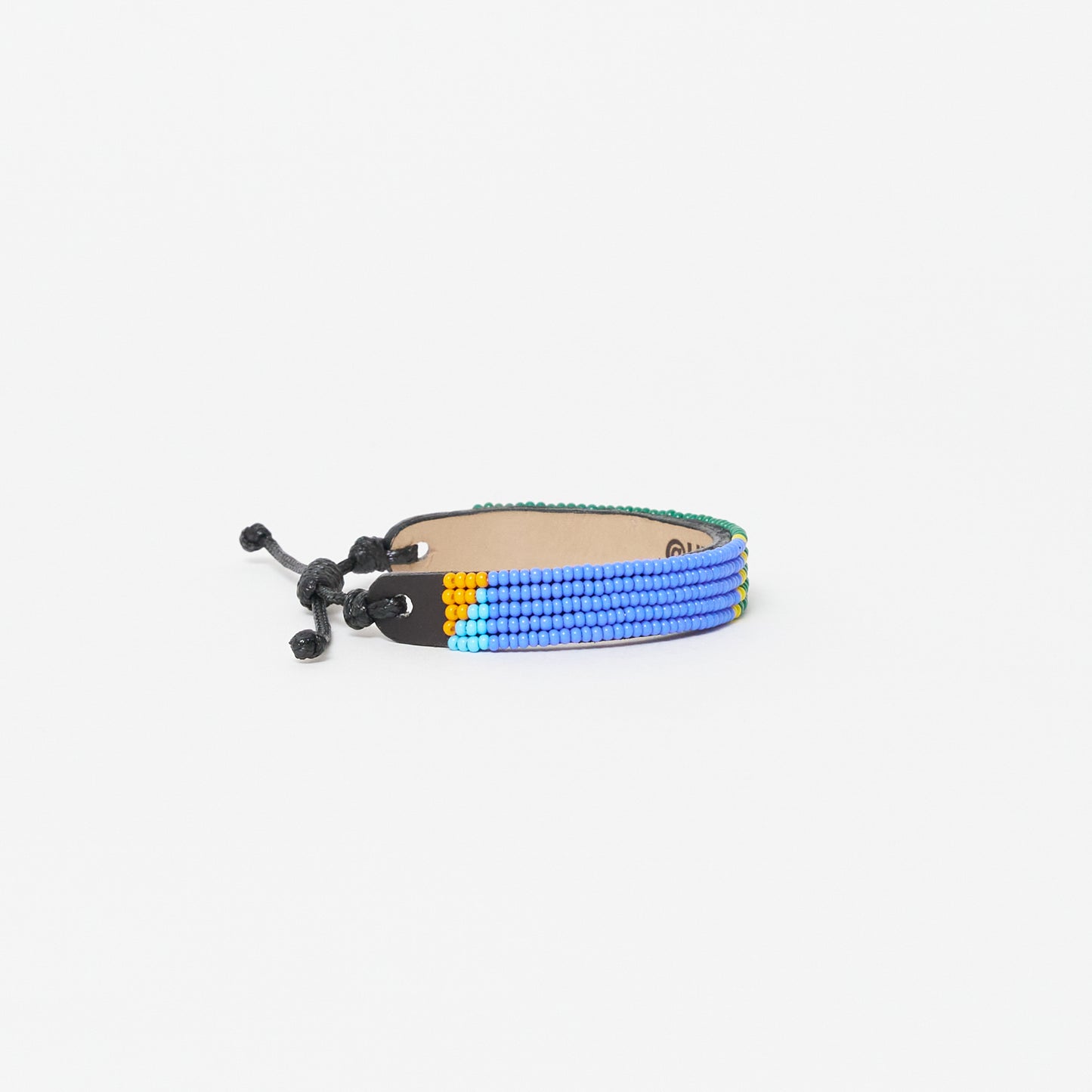 FINAL SALE: XLarge Tribal Bracelet - Blue/Yellow/Green