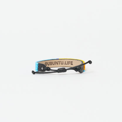 FINAL SALE: XLarge Tribal Bracelet - Yellow/Royal/Turquoise