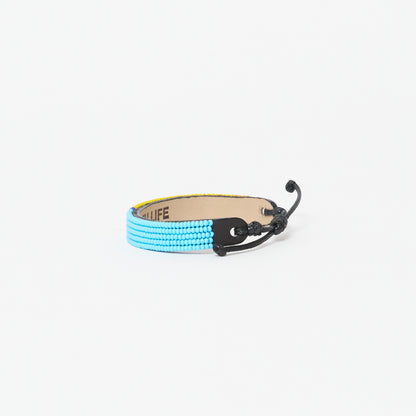 FINAL SALE: XLarge Tribal Bracelet - Yellow/Royal/Turquoise