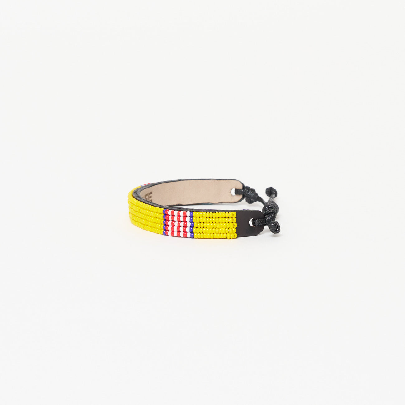 FINAL SALE: Stripe Bracelet - Yellow/Red/White