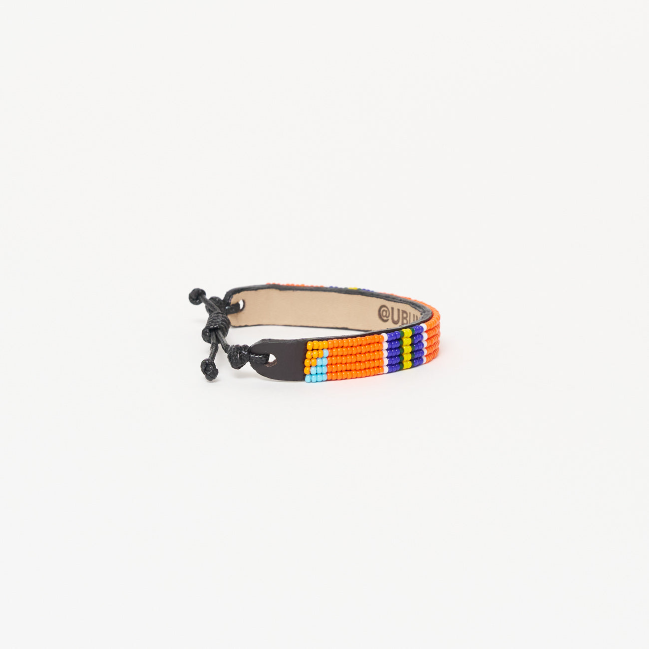 FINAL SALE: Stripe Bracelet - Orange/Royal/Yellow