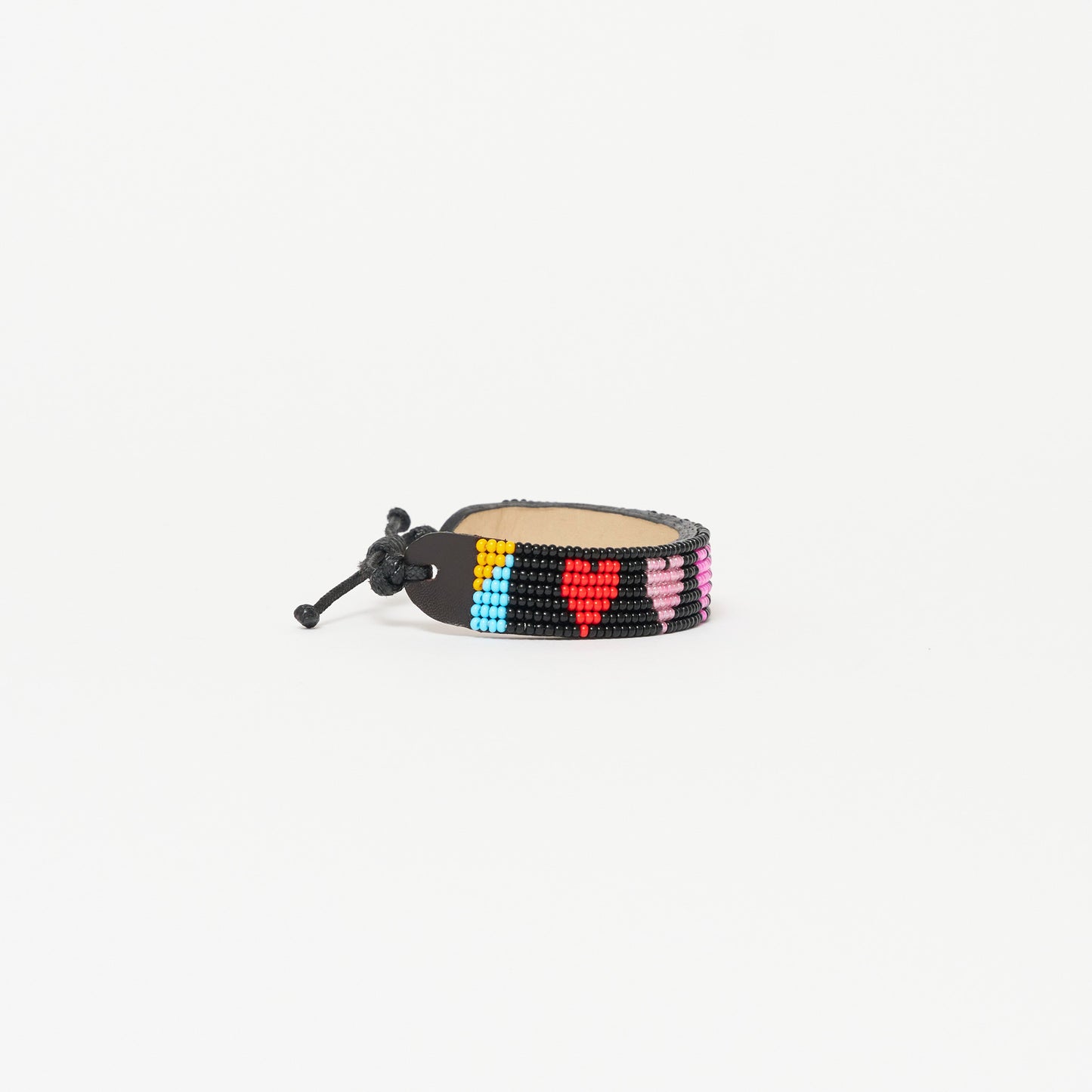 Mara Heart Bracelet - Black/ Pink Multi