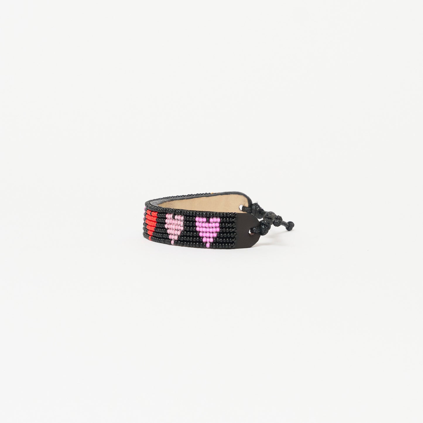 Mara Heart Bracelet - Black/ Pink Multi