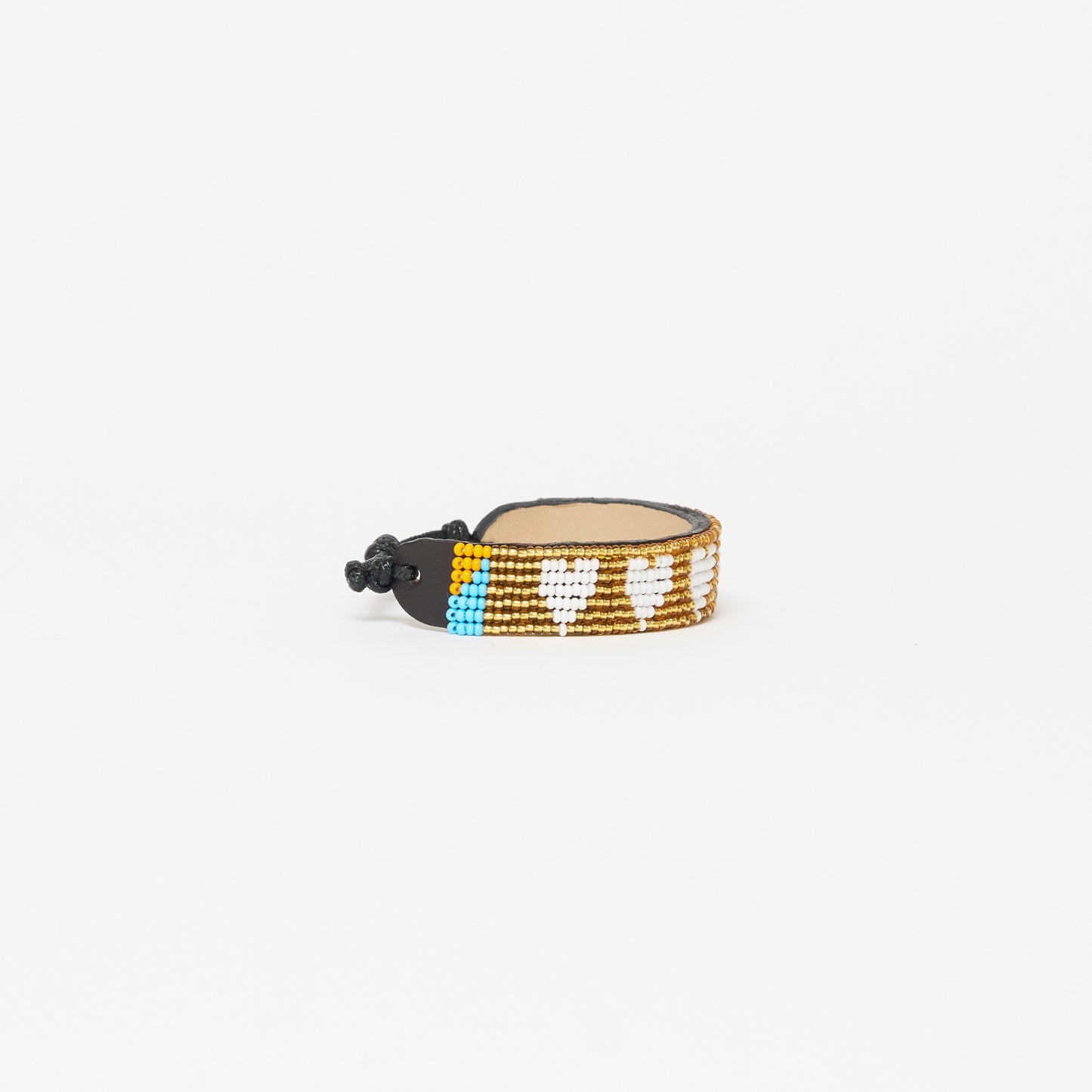 Mara Heart Bracelet - Gold/White