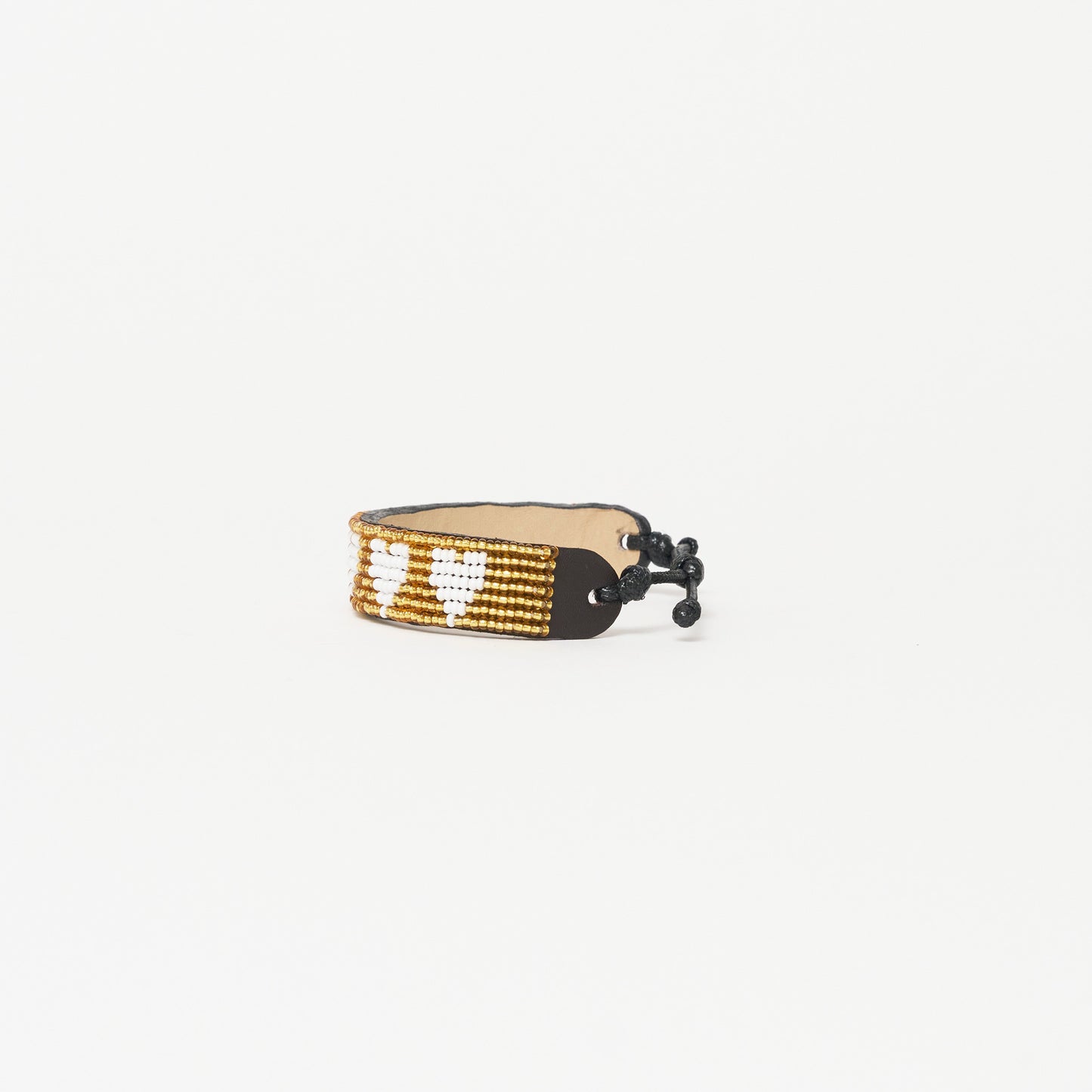 Mara Heart Bracelet - Gold/White