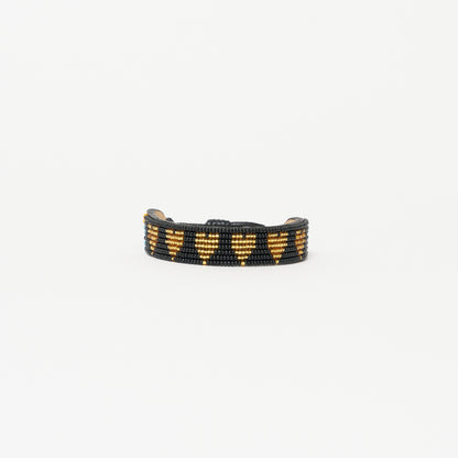 Mara Heart Bracelet - Black/Gold