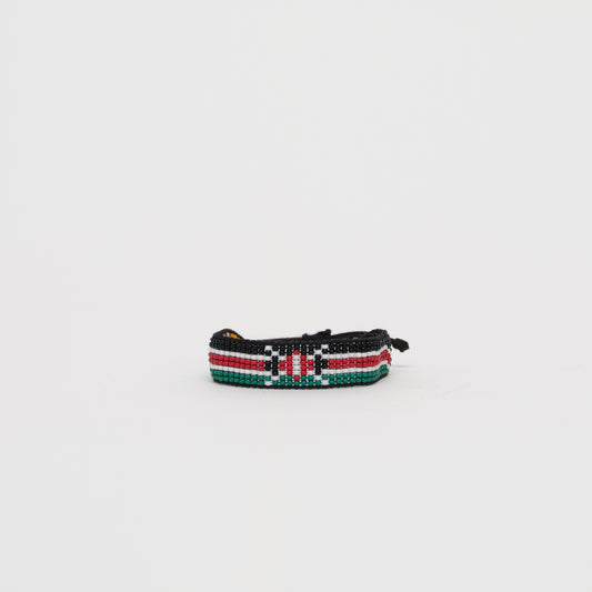 Woven Kenya Flag Bracelet