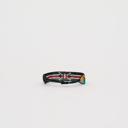 Woven Kenya Flag Bracelet