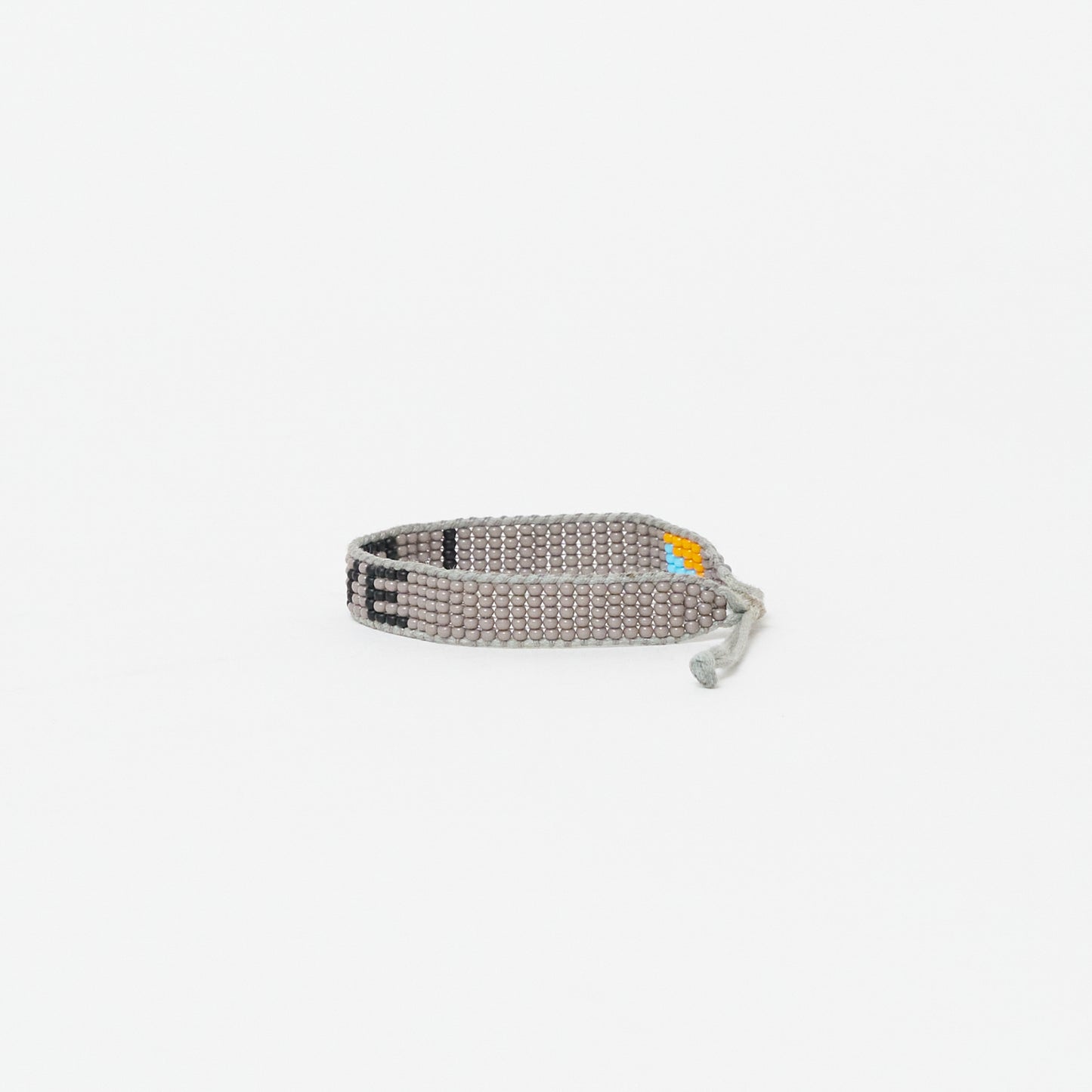 FINAL SALE: XLarge Woven LOVE Bracelet - Gray/Black