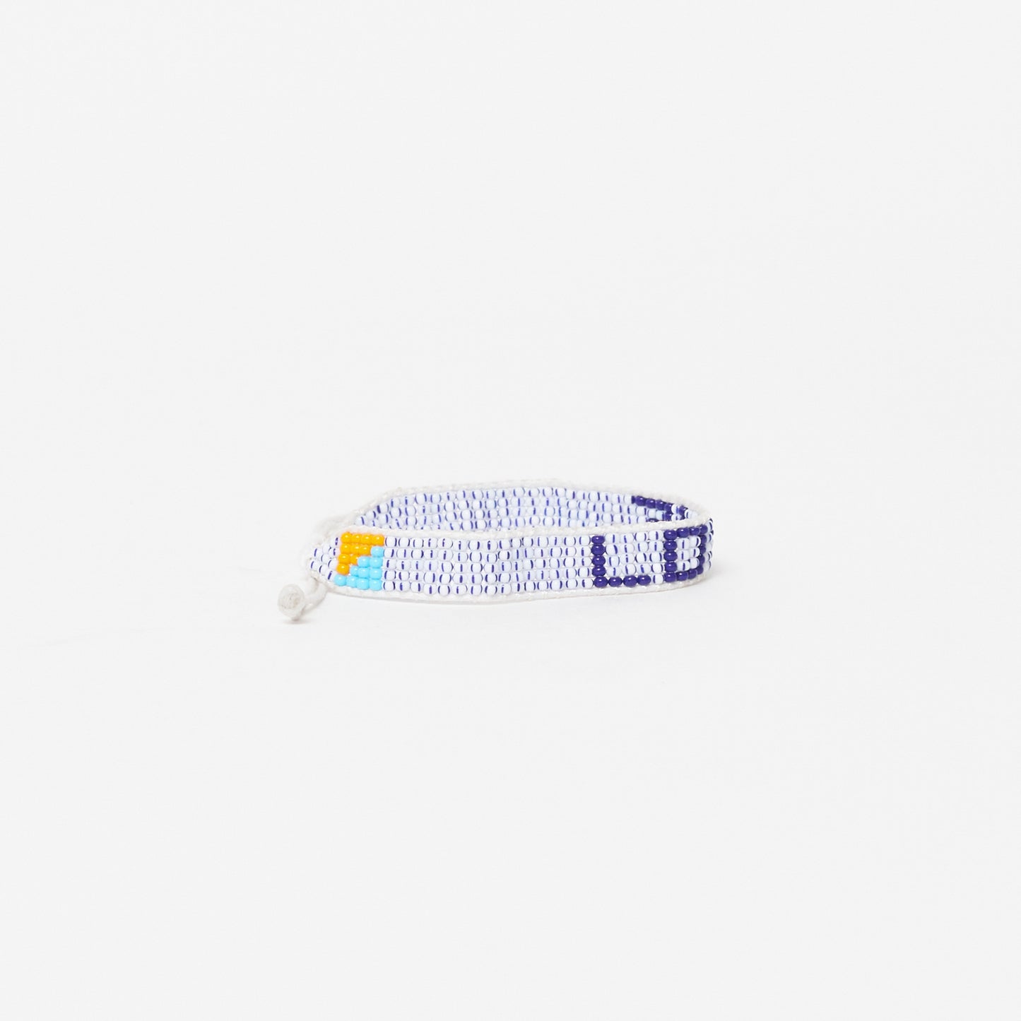 FINAL SALE: XLarge Woven LOVE Bracelet - Blue Dash/Navy