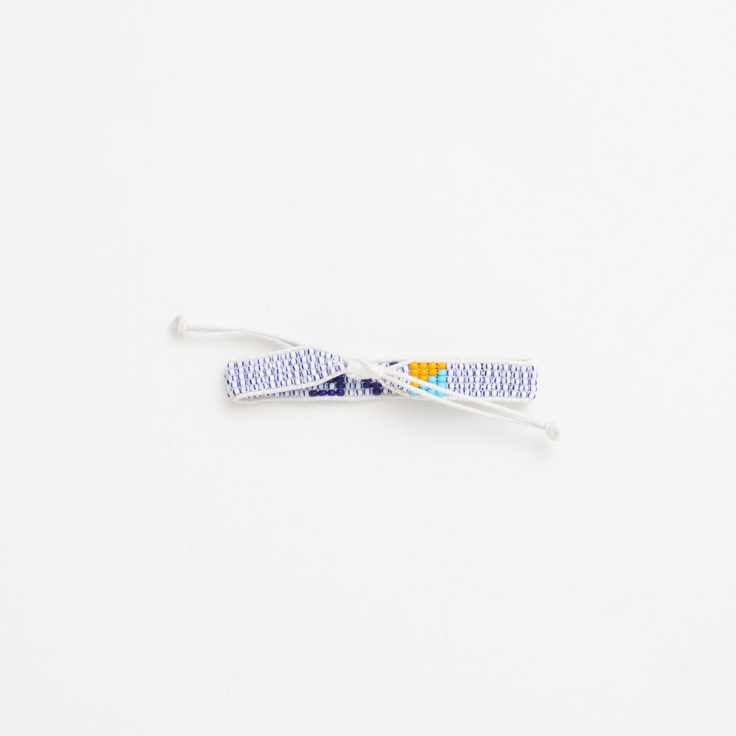 FINAL SALE: XLarge Woven LOVE Bracelet - Blue Dash/Navy