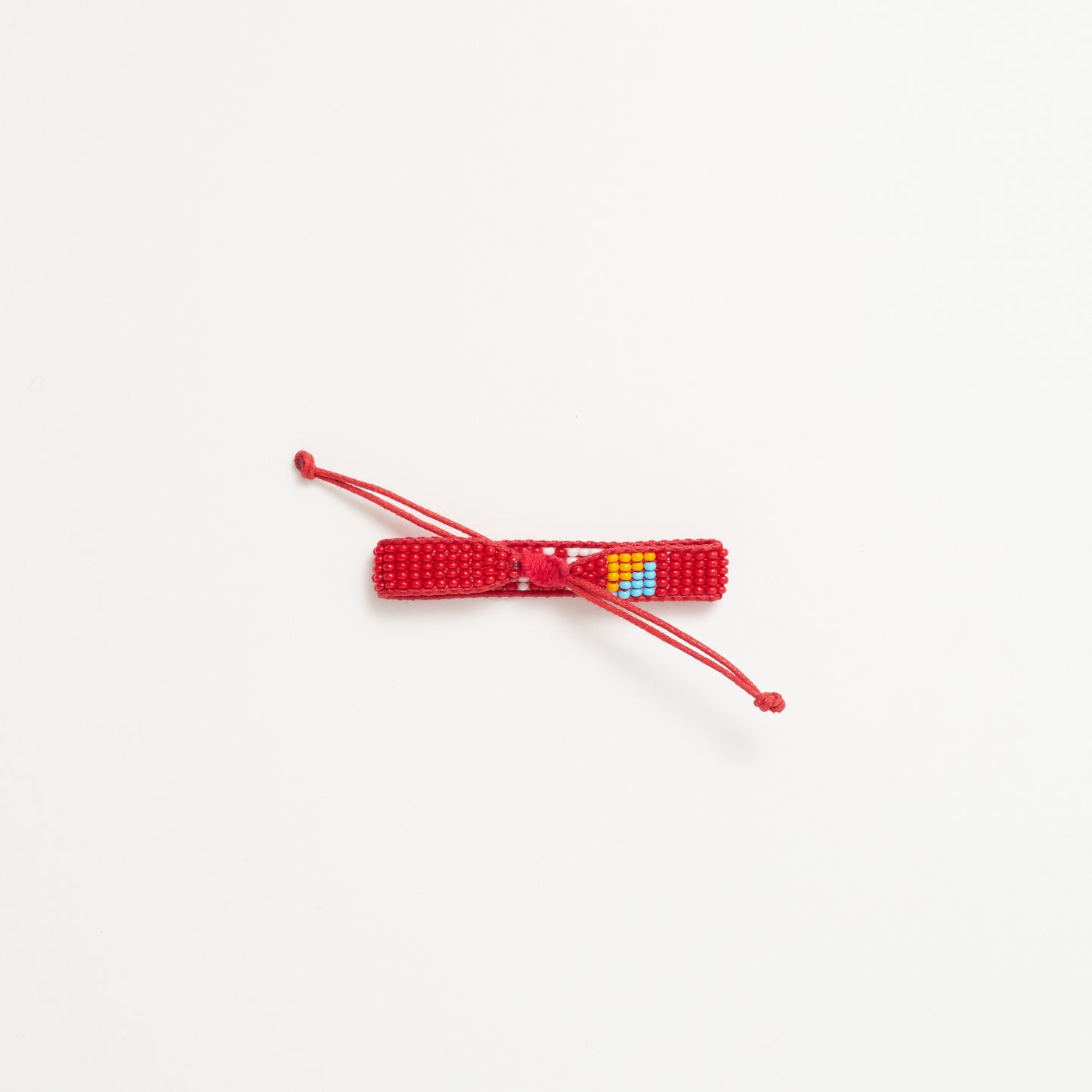 FINAL SALE: Kids Woven LOVE Bracelet - Red/White